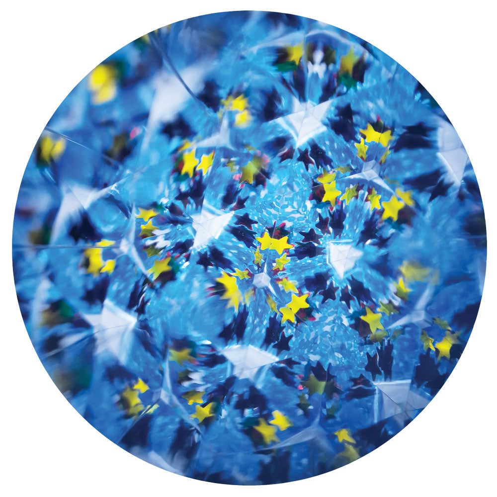 Svoora kaleidoskopas su tūbele, Mėlyni raštai, 10 cm