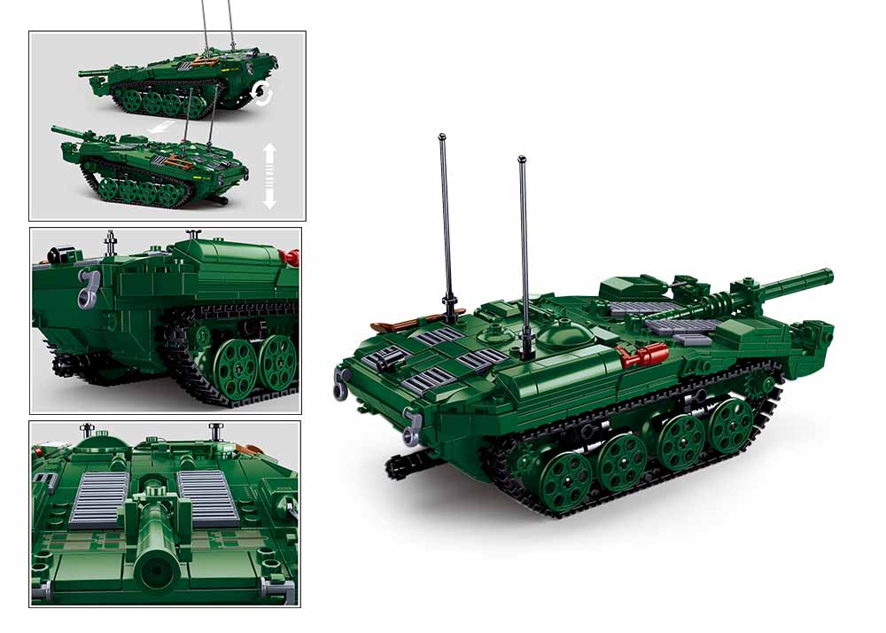 Sluban konstruktorius, Stridsvagn 103 kovinis tankas, 692 det.