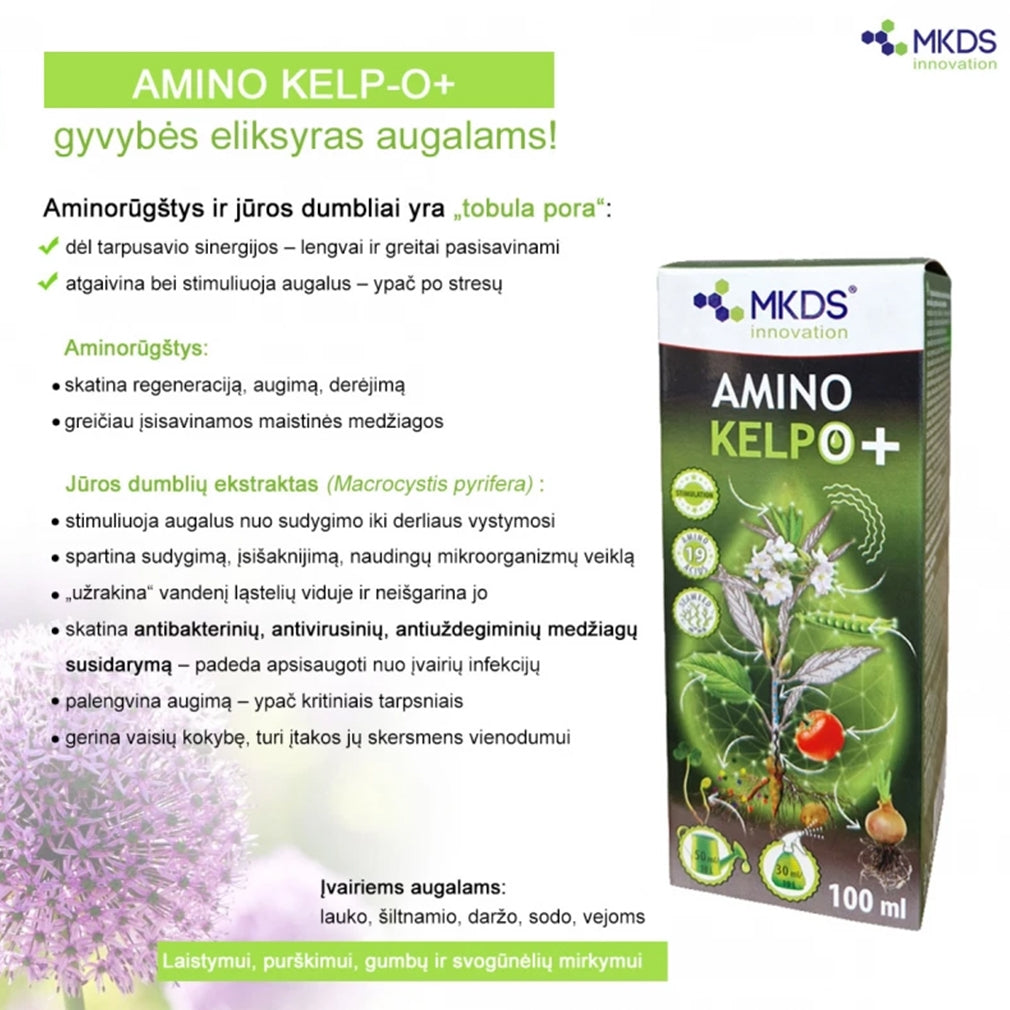 AMINO KELP-O+ aminorūgštys su dumblių ekstraktu, 100 ml