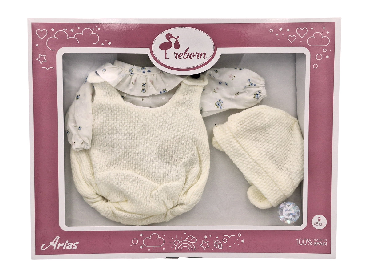Arias lėlės kūdikio rūbeliai, 45 cm