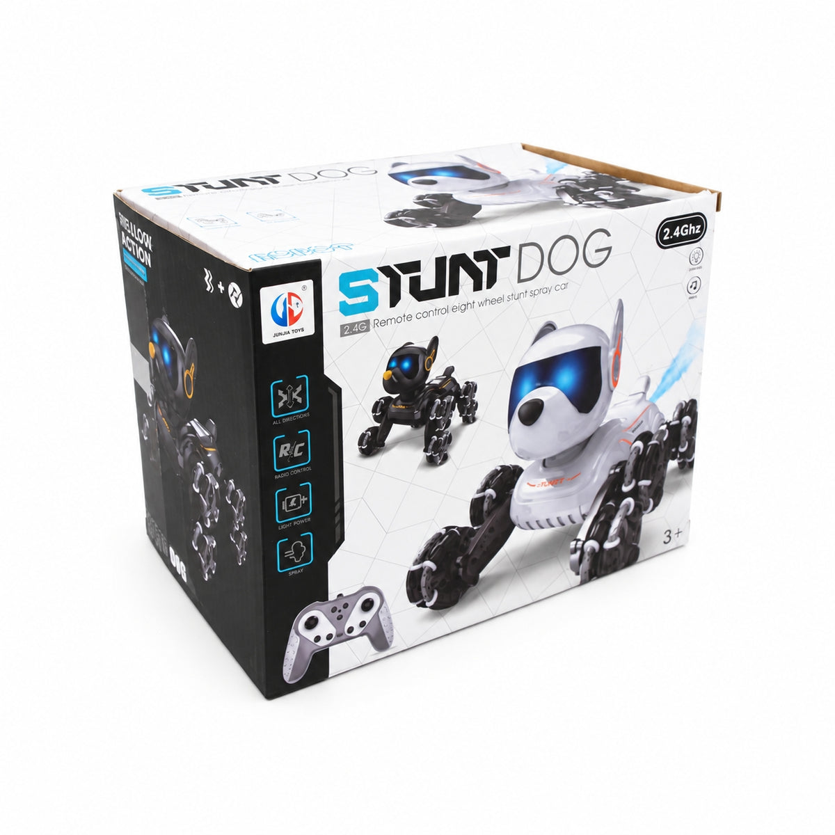 Interaktyvus nuotoliniu būdu valdomas robotas šuo TR2384C