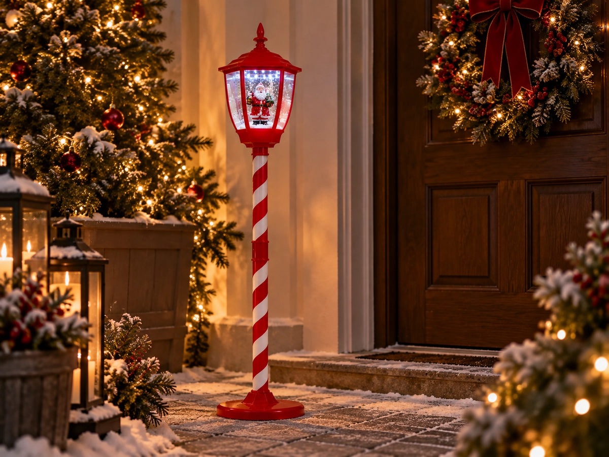 Kalėdinis LED žibintas su Kalėdų Seneliu, 150 cm