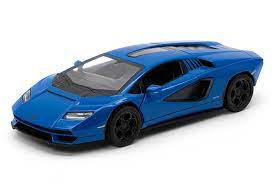 KiNSMART automobilis, Lamborghini Countach LPI 800-4, mėlynas