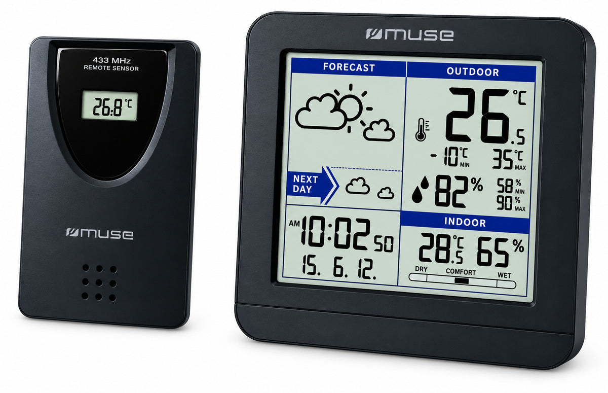 Skaitmeninė belaidė meteorologinė stotelė su lauko jutikliu, M 080 WS, MUSE