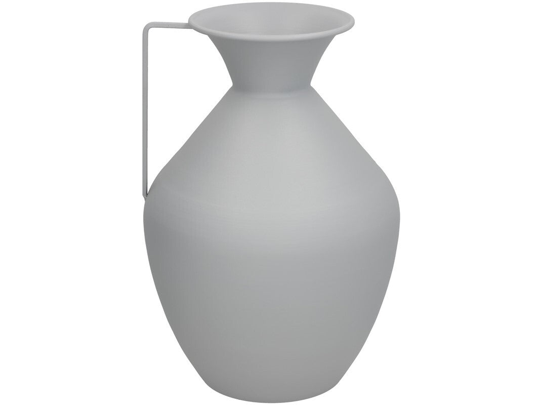 Vaza, pilkas metalas, 15.5D x 36 x 24 cm, DECORLIFE