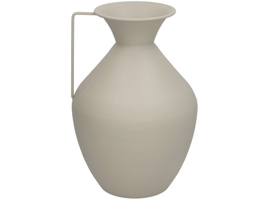 Vaza, smėlio spalvos metalas, 15.5D x 36 x 24 cm, DECORLIFE