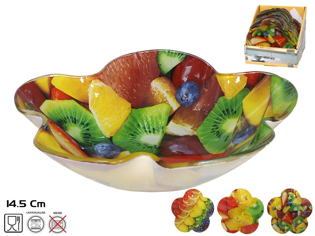 Stiklinis dubuo, 3 dizainai, 4 x 15 x 15 cm, KITCHEN&GO