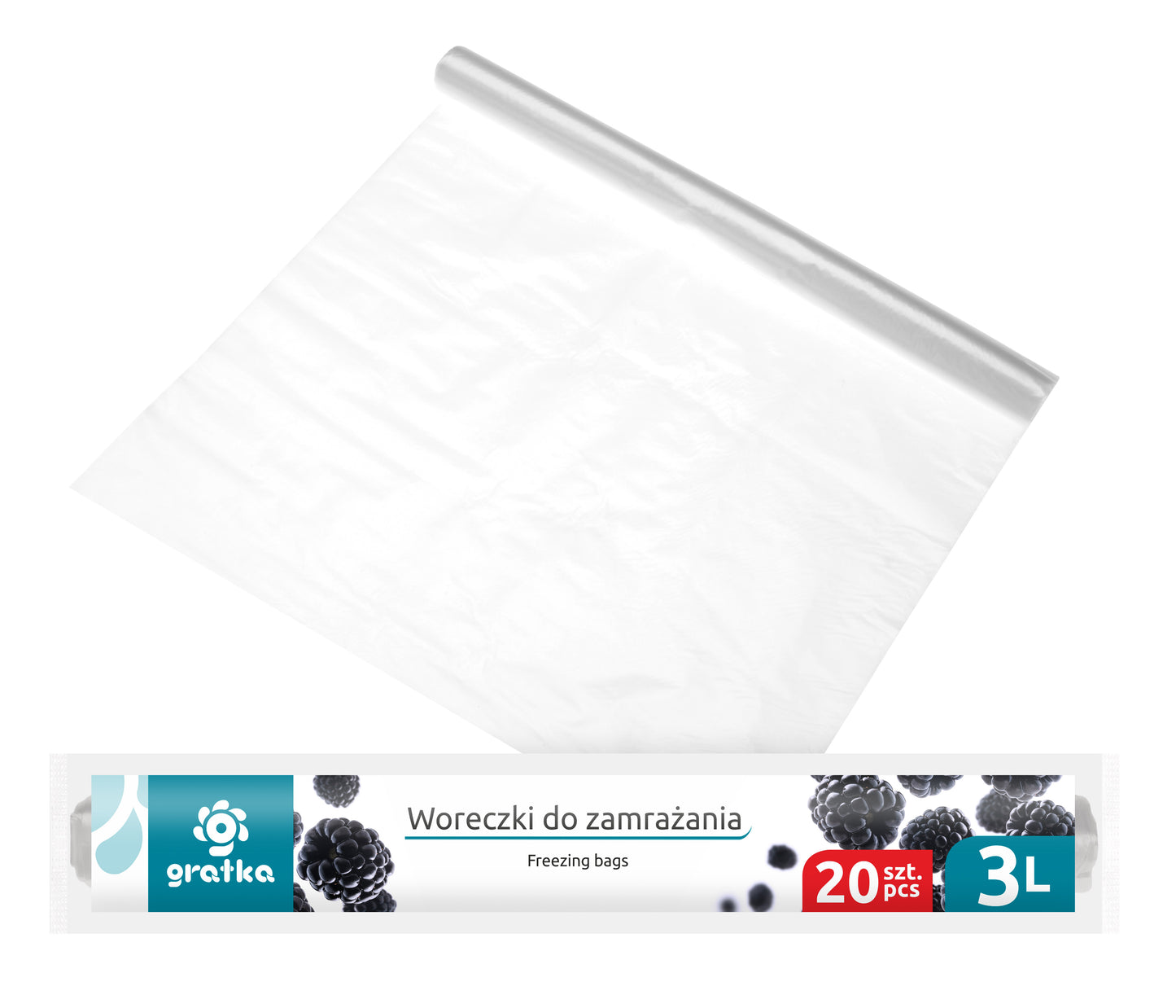 Šaldymo maišeliai, 3 l, 20 vnt., 1.5 x 31 x 5.5, 30203, Gratka