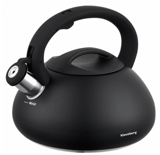 Virdulys, tradicinis, plieninis, juodas, 2,7l Klausberg KB 7368