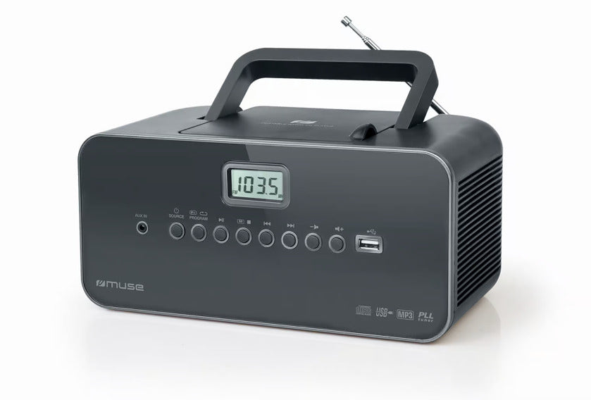Nešiojamas radijas + CD/MP3 grotuvas su USB, MUSE, M 28 DG