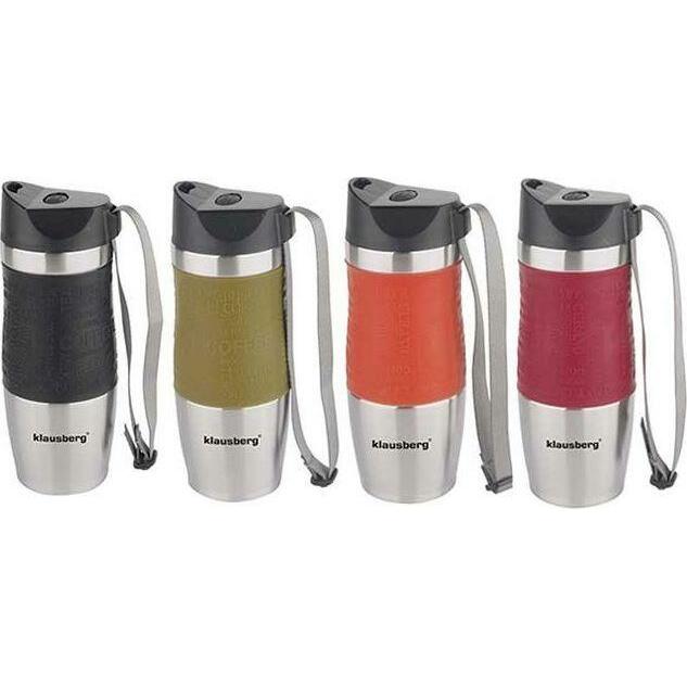 Plieninis termoizoliacinis puodelis, įvairių spalvų, 380ml Klausberg KB 7101/4176