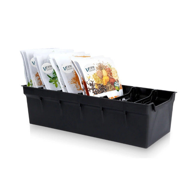 Prieskonių organizatorius 30x13x8 cm (juodas), 150803, VILDE