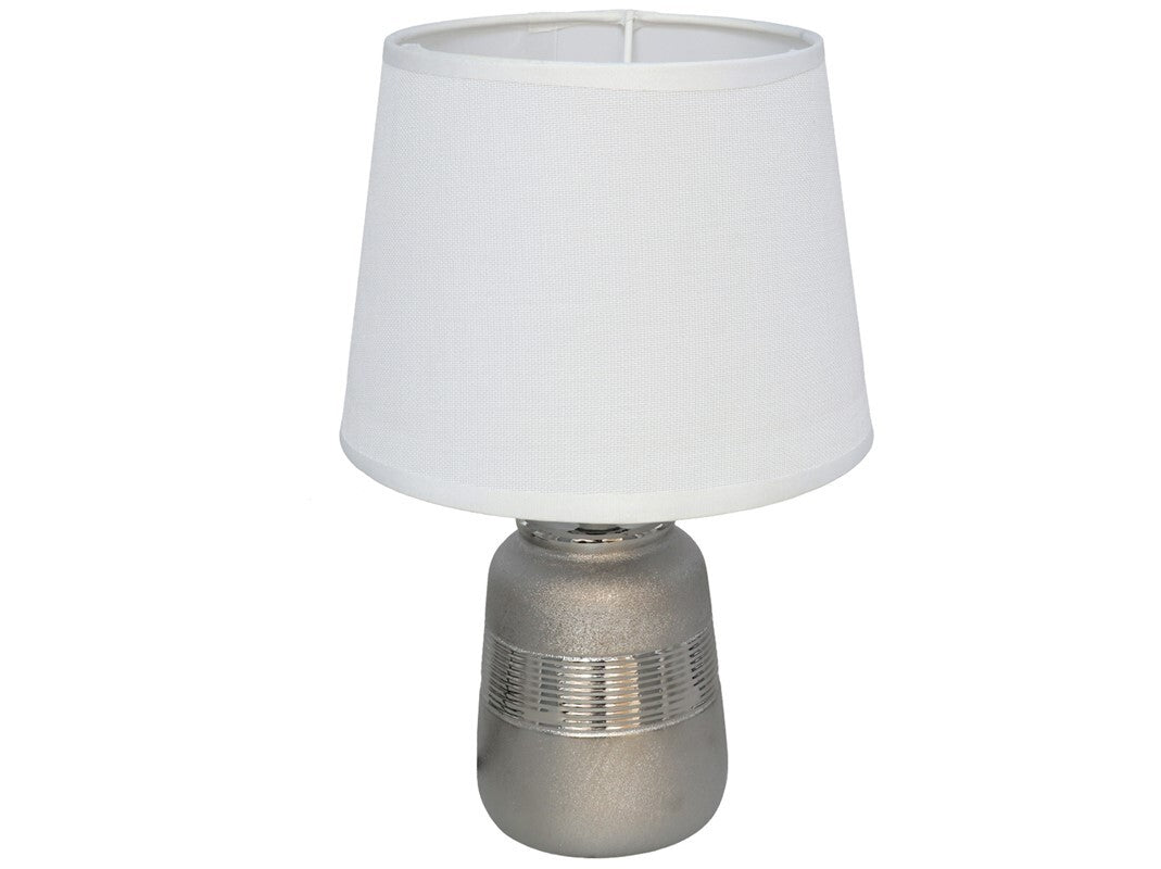 Keraminė stalinė lempa Rough, 18.00 × 18.00 × 28.00 cm, DECORLIFE