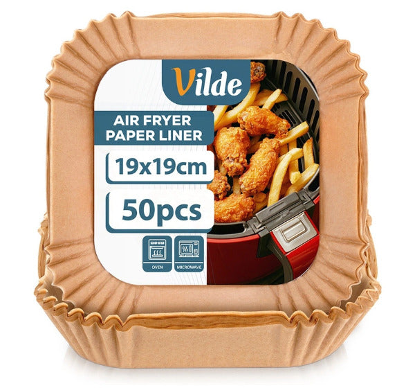 Air Fryer įdėklai 19x19 cm, 50 vnt., 279044, VILDE