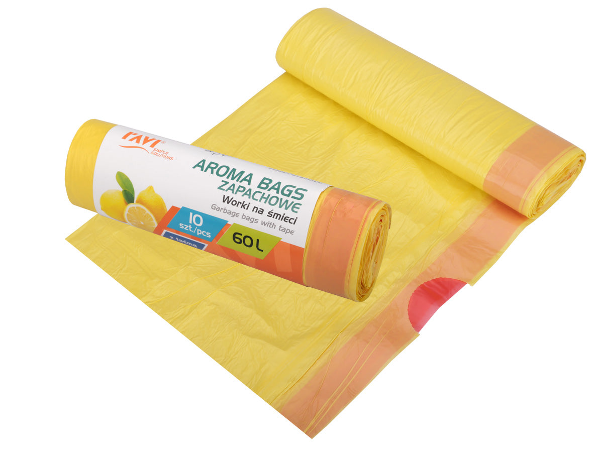 AROMA BAGS šiukšlių maišai 60 l, citrusų kvapo, 10 vnt., 18.5 x 5 x 5, 00764, Simple Solution
