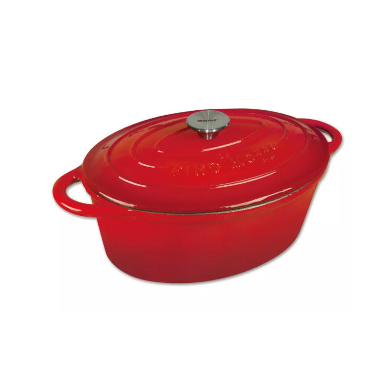 Puodas, 33cm 6,2l, raudonas KingHoff.