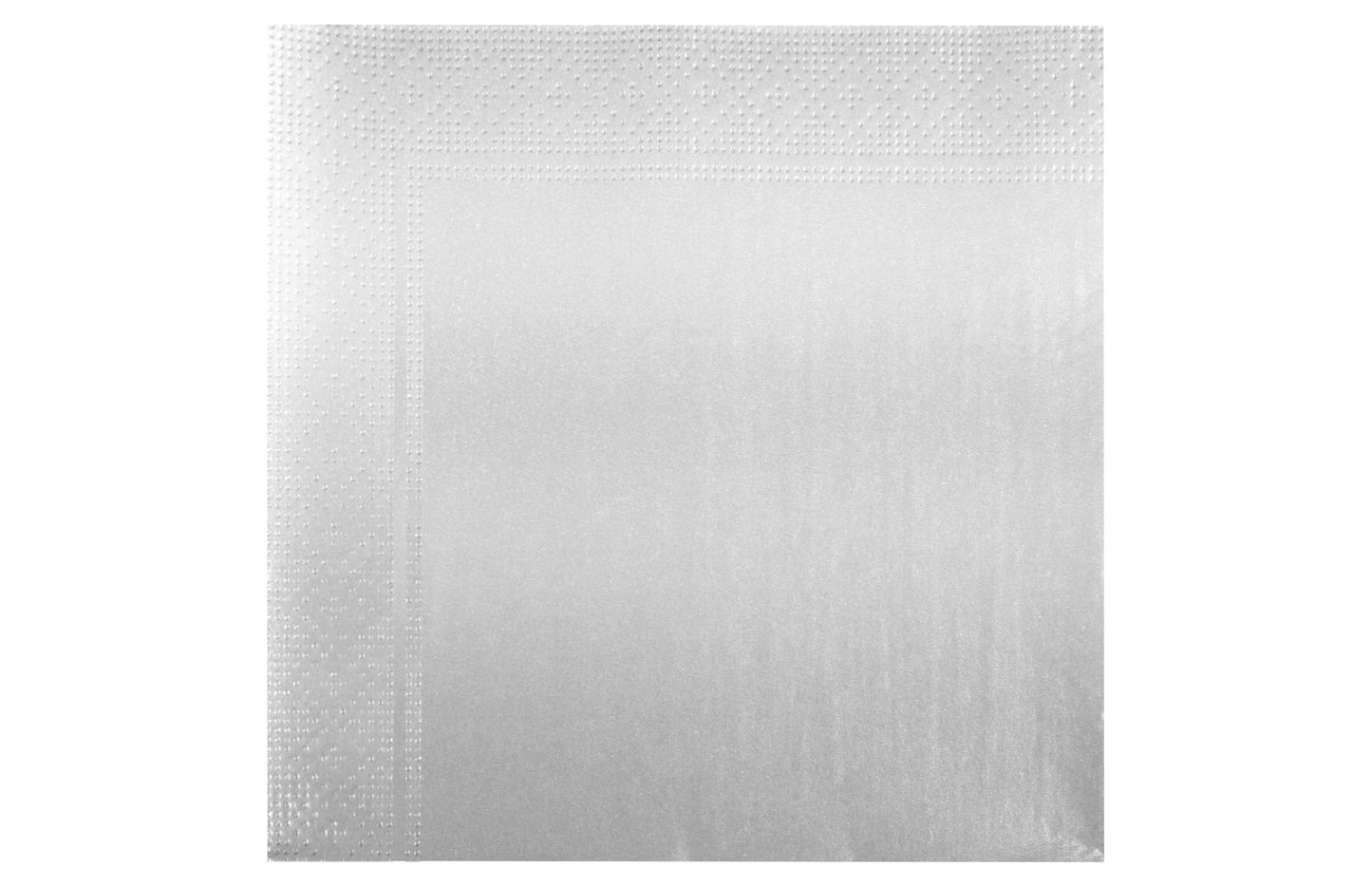ELEGANCE servetėlės, 20 vnt., sidabrinės, 16.5 x 16.5 x 2.3, 20398, RAVI Decor