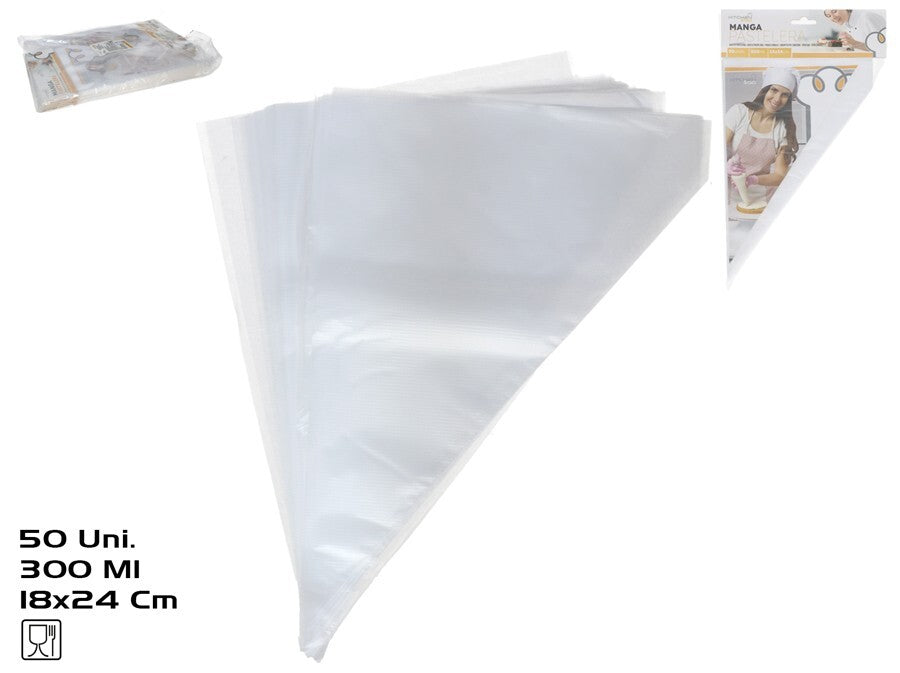 Konditerinis maišelis 300 ml (5 vnt.), 25 x 18 x 1 cm, KITCHEN&GO