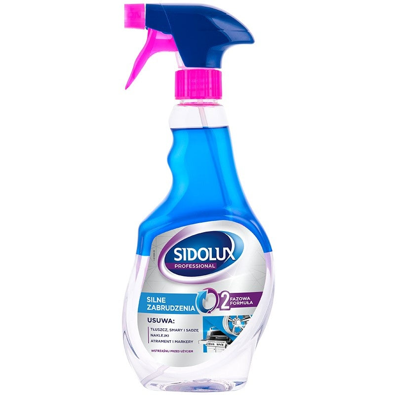 SIDOLUX PROFESSIONAL valiklis įsisenėjusiems nešvarumams šalinti, 500 ml. 10 vnt. dėžėje.
