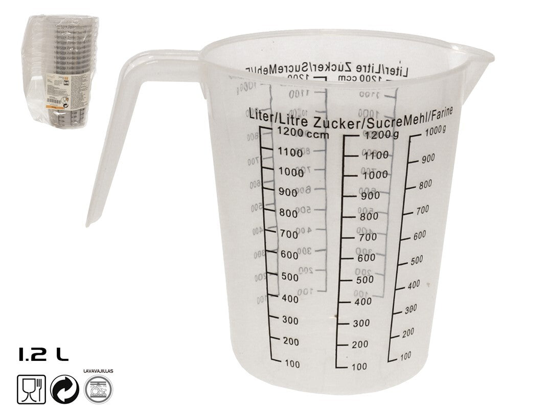Matavimo ąsotis, 1,2 l, 19.00 × 13.00 × 15.00 cm, KITCHEN&GO