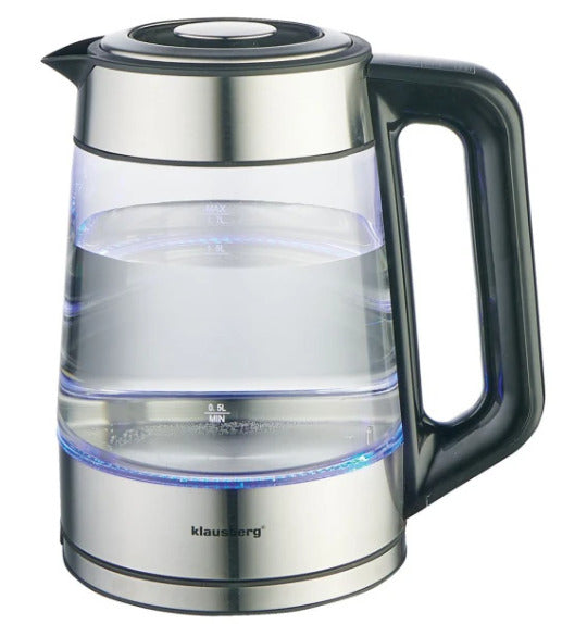 Elektrinis virdulys Klausberg KB 7888 su skaitmeniniu temperatūros ekranu, 1,7 l, galia 2200 W