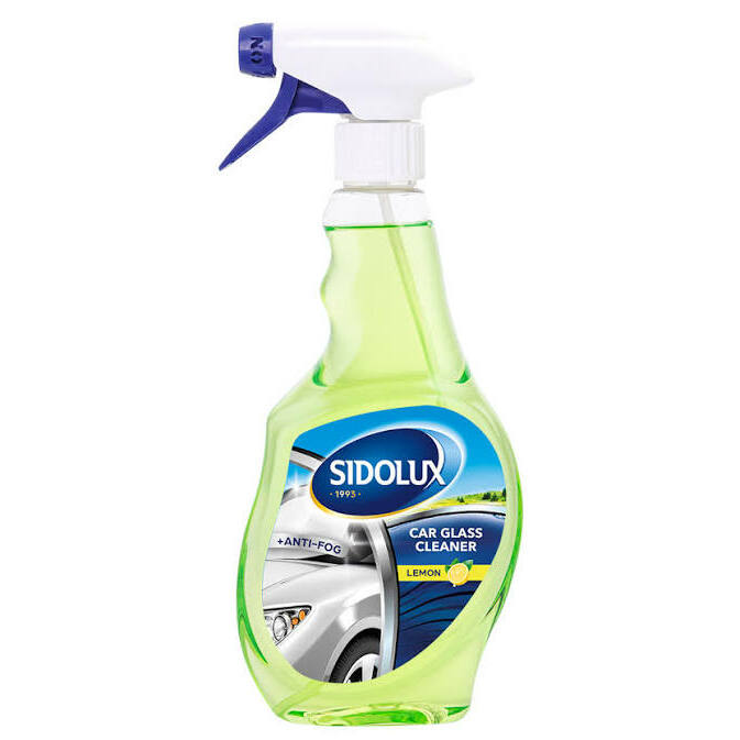 SIDOLUX CAR automobilių stiklų valiklis su citrinų kvapu, 500 ml. 10 vnt. dėžėje.
