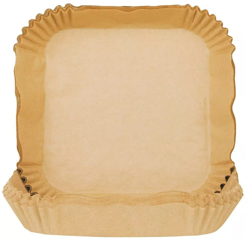 Kepimo pergamentinis popierius 100 vienetų oro gruzdintuvėms 16x16cm Klausberg KB 7781