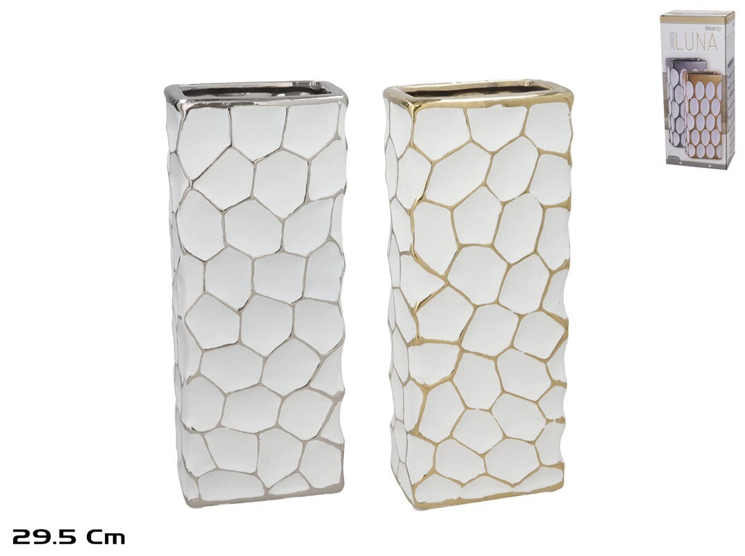 Keraminė vaza 12 x 7,5 x 29,5 cm, 2 rūšių, DECORLIFE