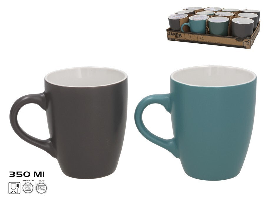Puodelis 350 ml, 4 spalvos, 9x12,5x10,5 cm, KITCHEN&GO