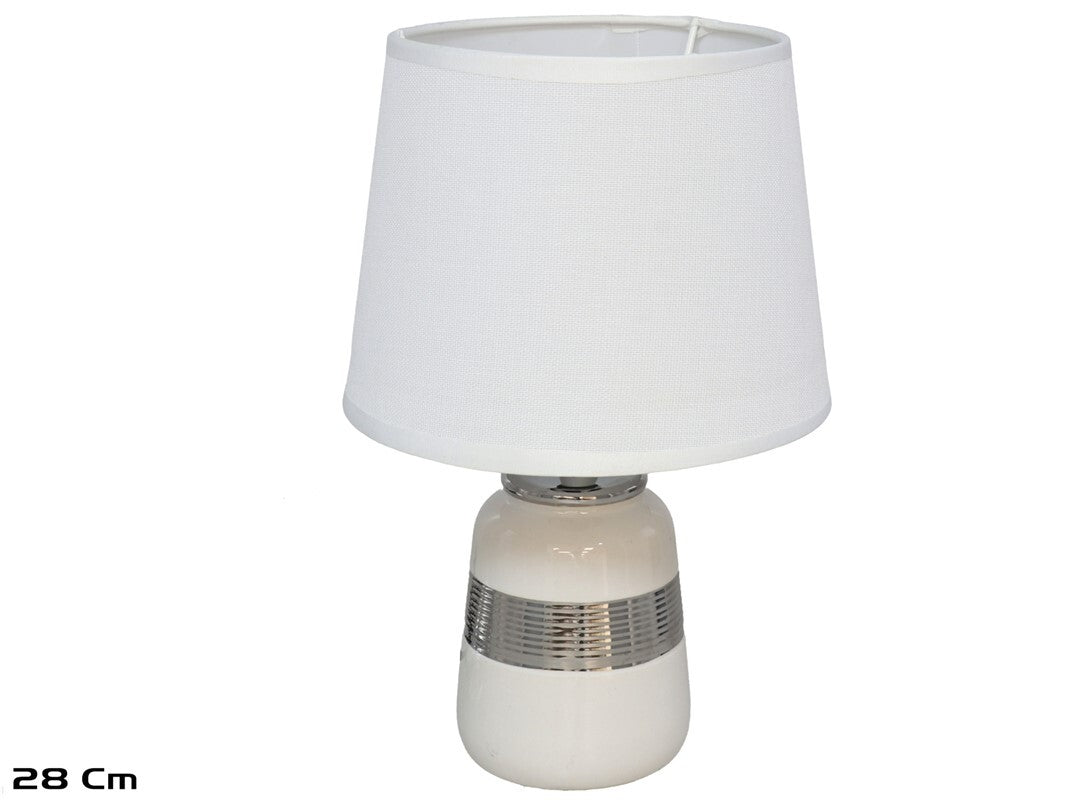 Keraminė stalinė lempa Smooth, 18.00 × 18.00 × 28.00 cm, DECORLIFE