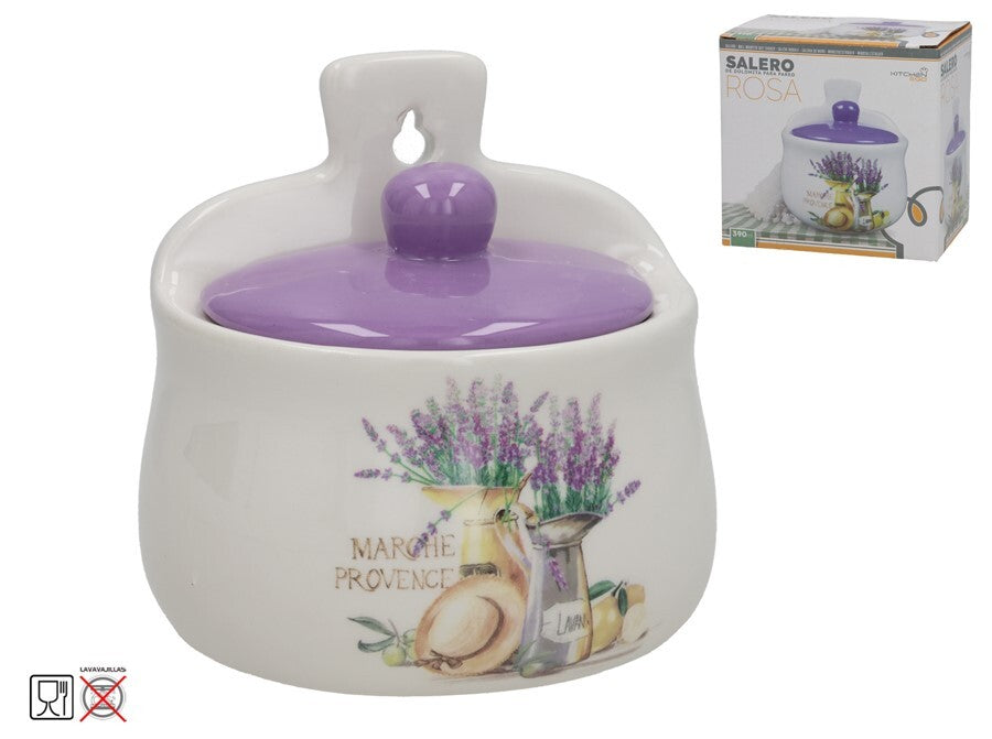 Sieninė druskinė 390 ml rožinis dolomitas, 9x12x12,5 cm, KITCHEN&GO