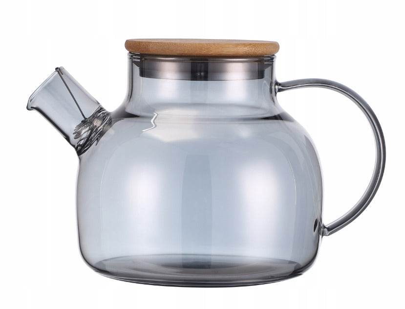 Stiklinis arbatinukas / žolelių plikytuvas 1000 ml (pilkas), 9029, KAMILLE