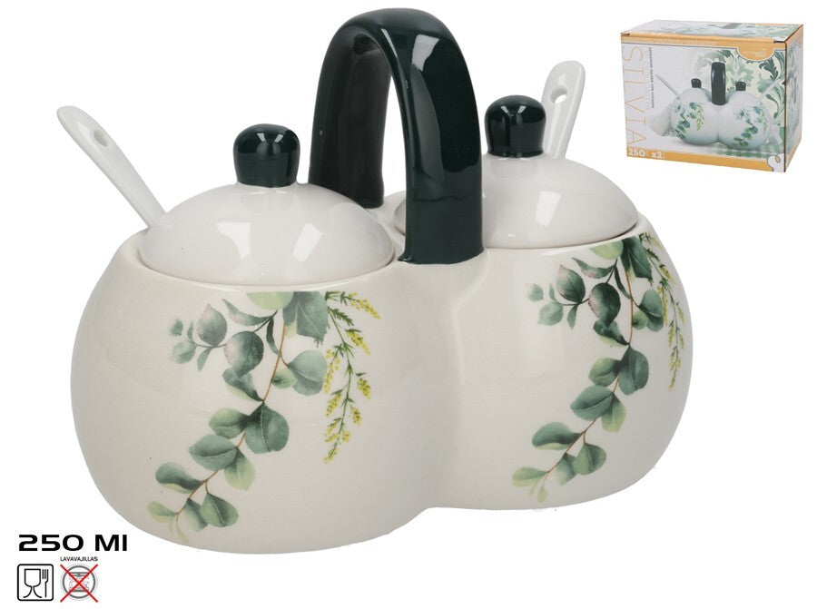 Cukrinė / druskinė su šaukšteliu 250 ml, 9x16,5x12,4 cm, KITCHEN&GO