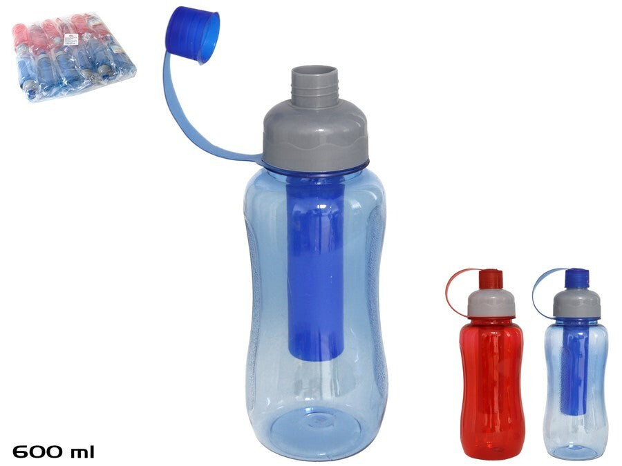 Butelis su šaldymo elementu 600 ml, 7x7x22 cm, SUMMER ENJOY