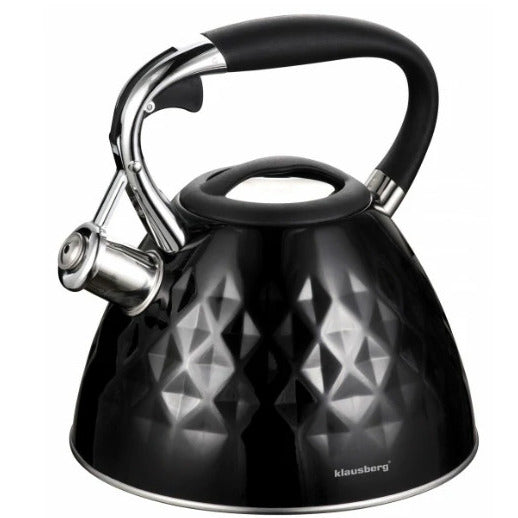 Virdulys, tradicinis, plieninis, 3l, juodas Klausberg KB 7455
