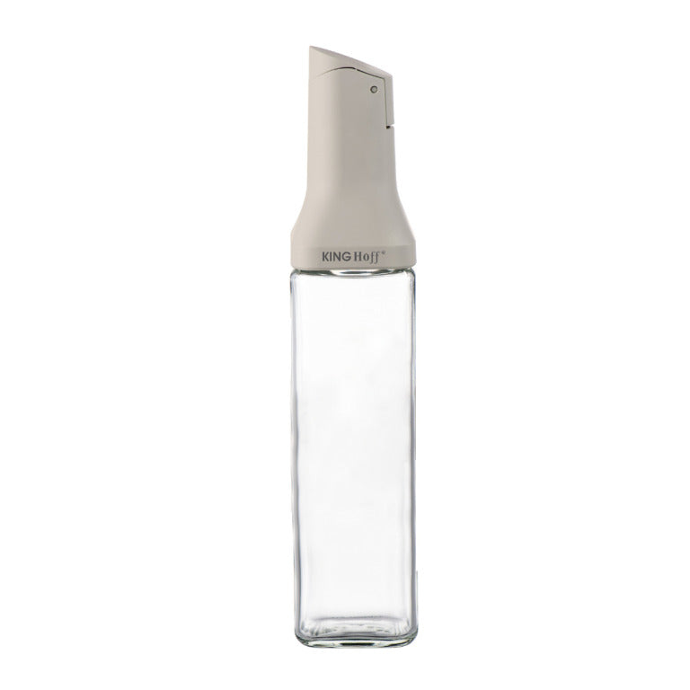 Butelis su užpylimo vožtuvu 500 ml aliejui ir actu, stiklas, KINGHOFF KH 2004