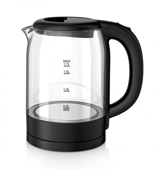 Oliver Voltz 5OV51230XB, elektrinis virdulys, 2200 W, 1,7 l, aukštos kokybės stiklinis korpusas, juo