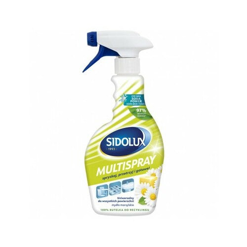 SIDOLUX MULTISPRAY universalus valymo purškalas su Marselio muilo kvapu, 500 ml. 10 vnt. dėžėje.