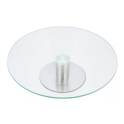 1 aukštų padėklas, stiklas - plienas Ø30 cm Kinghoff, KH 4014