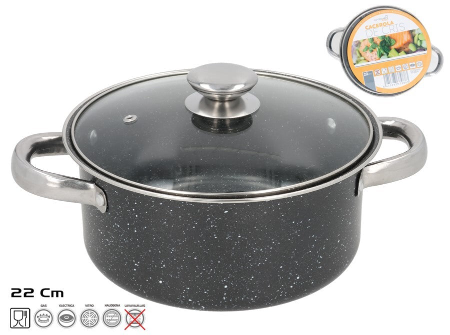 Nelimpanti puodas 22 cm, 13,5 x 29 x 22 cm, KITCHEN&GO
