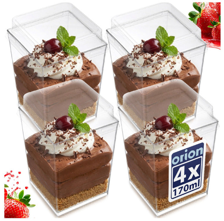 Desertų indeliai, 160 ml, 4 vnt., 410132, ORION