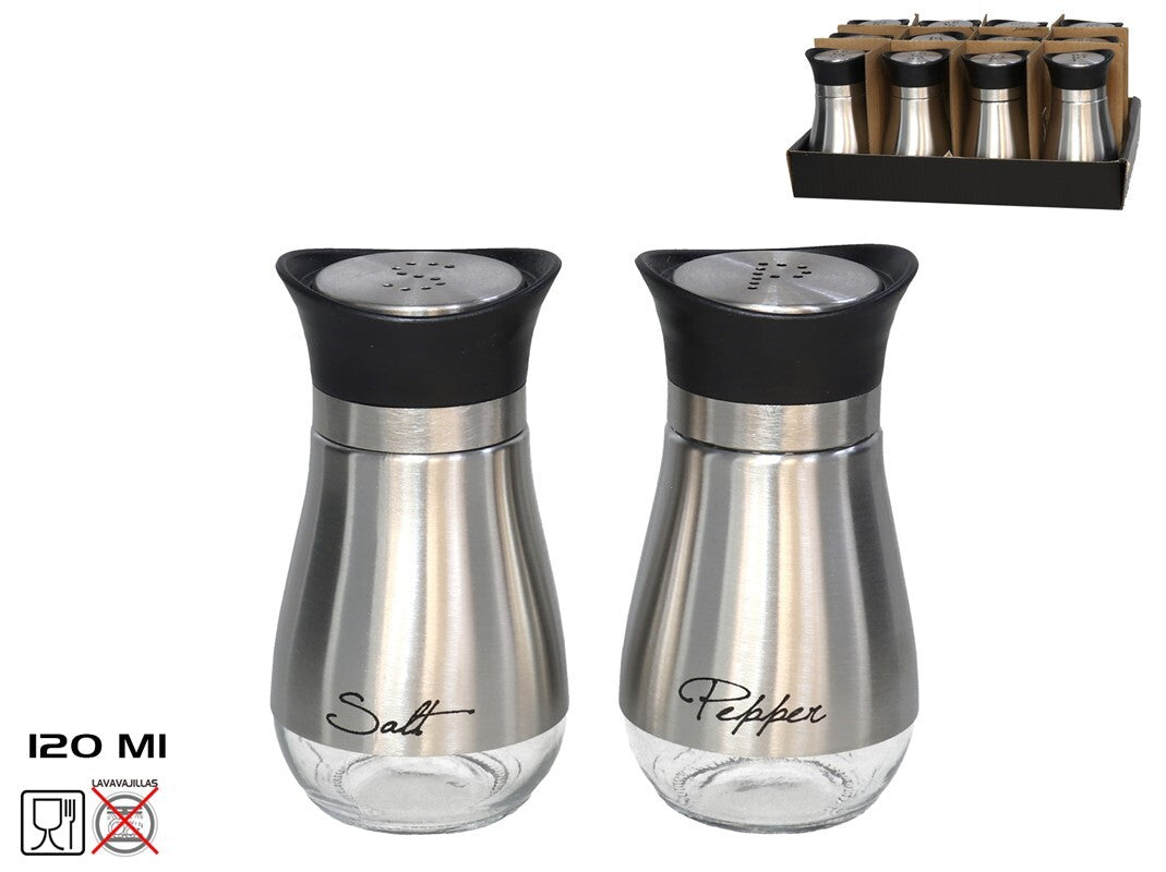 Nerūdijančio plieno druskinė 120 ml, 11 x 6 x 6 cm, KITCHEN&GO
