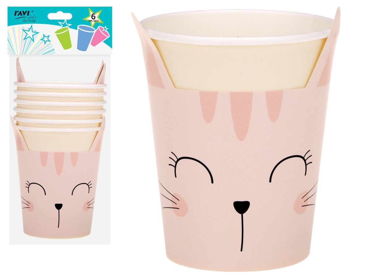 LGP Kitty popieriniai puodeliai, 270 ml / 6 vnt., 13 x 7.5 x 23, 32124, RAVI Decor