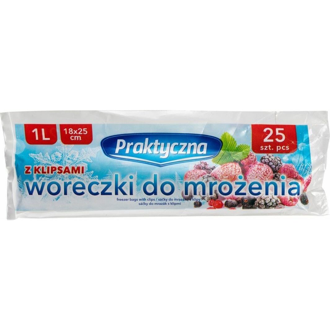 Plastikiniai šaldymo maišeliai. 25 vnt. 1L 4W9921