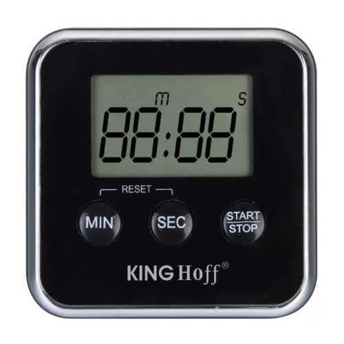 KINGHoff virtuvės laikmatis su magnetu, 8 x 8 x 1,5 cm, iki 99 min. KH 1819