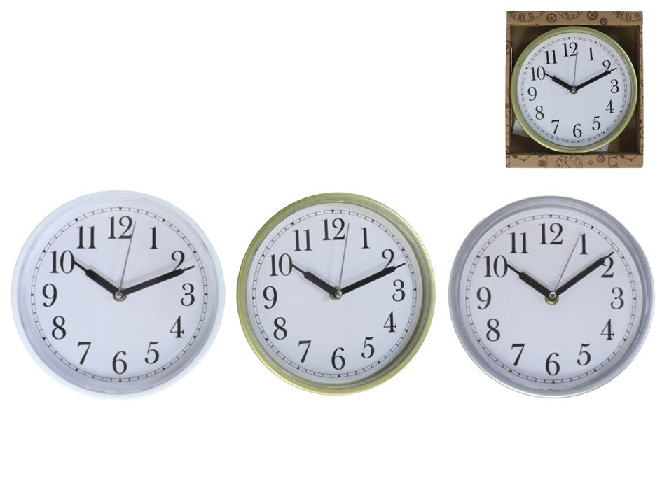 Sieninis laikrodis 20 cm, 3 rūšių, 20,0 x 20,0 x 3,5 cm, DECORLIFE