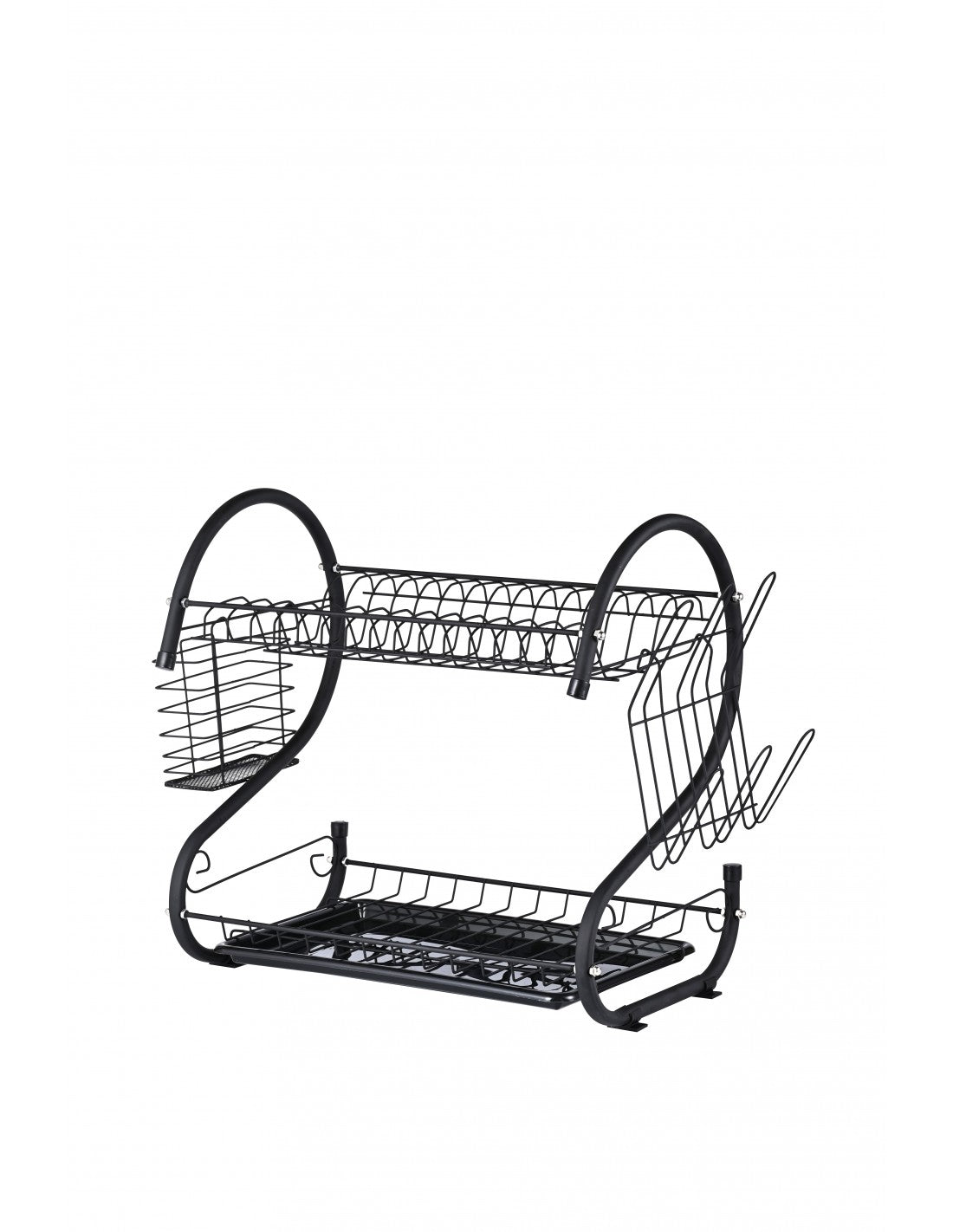 Indų džiovyklė Rosberg R53000H, juoda, 2 lygiai, 40x25x39cm