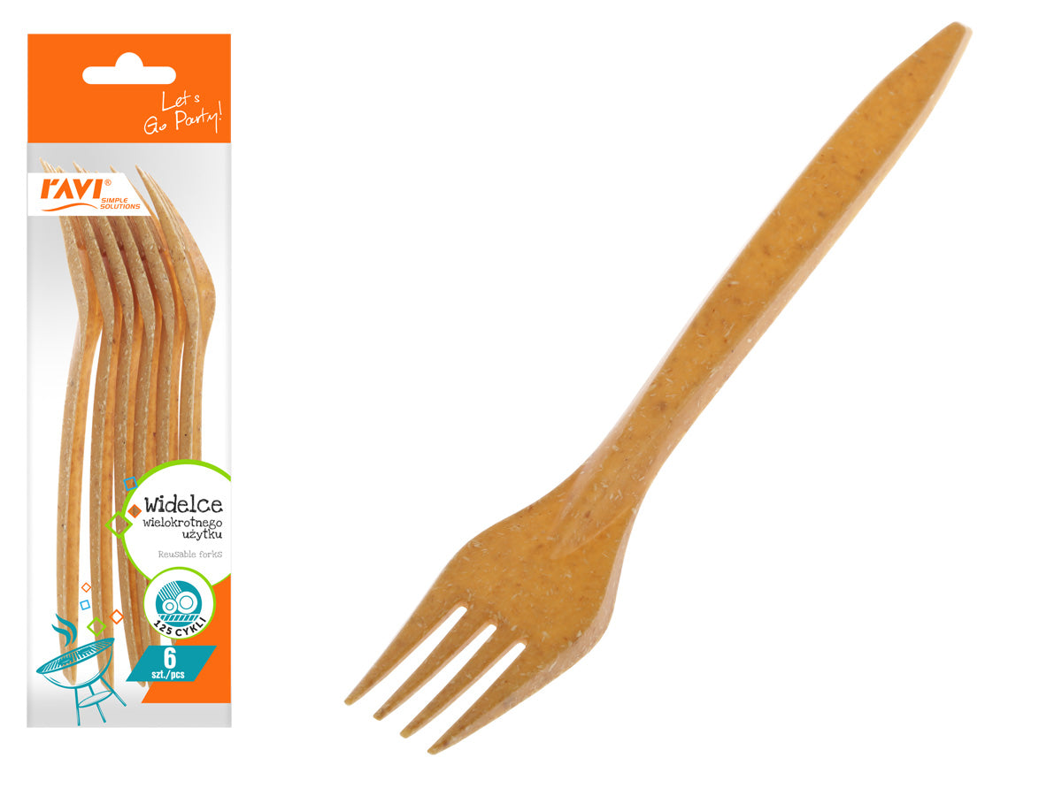 Daugkartinės šakutės, 6 vnt., 6 x 0.5 x 20, 81329, Simple Solution