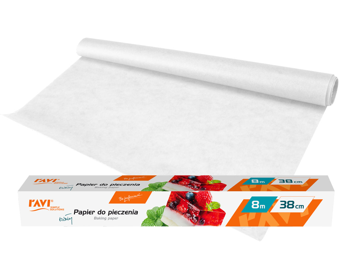 Baltas kepimo popierius, 8 m x 38 cm, 4.5 x 39 x 4.5, 10323, Simple Solution