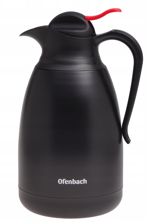 Nerūdijančio plieno termosas 1,5 L, juodas, 101332, KAMILLE
